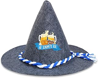 BOFUNX Oktoberfest Traditional Hat Felt Hat Bavarian Seppel Hat Men Women Oktoberfest Hat Beer Festival Party Decoration Gift