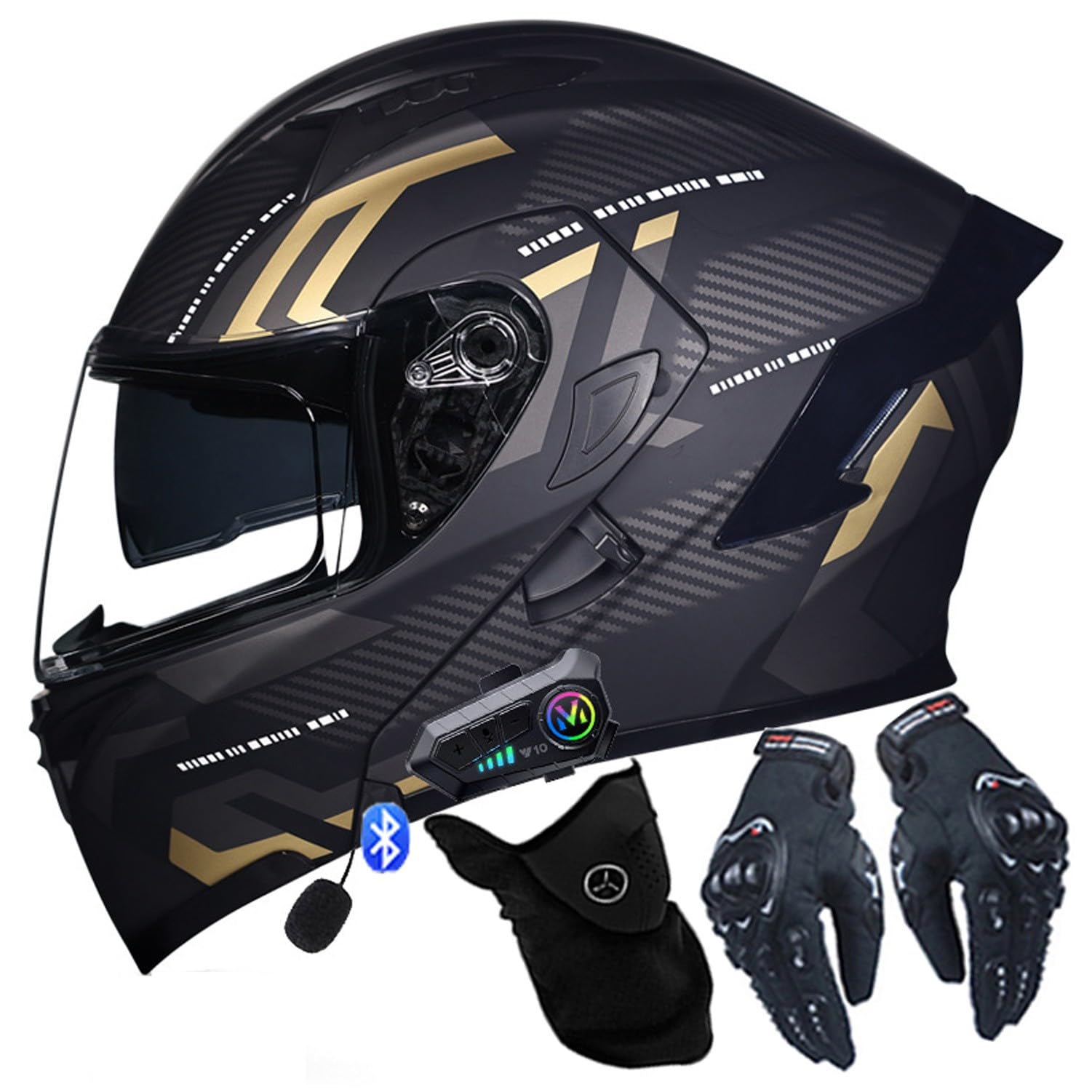 Cascos De Moto Con Bluetooth Integrado Casco De Moto Bluetooth