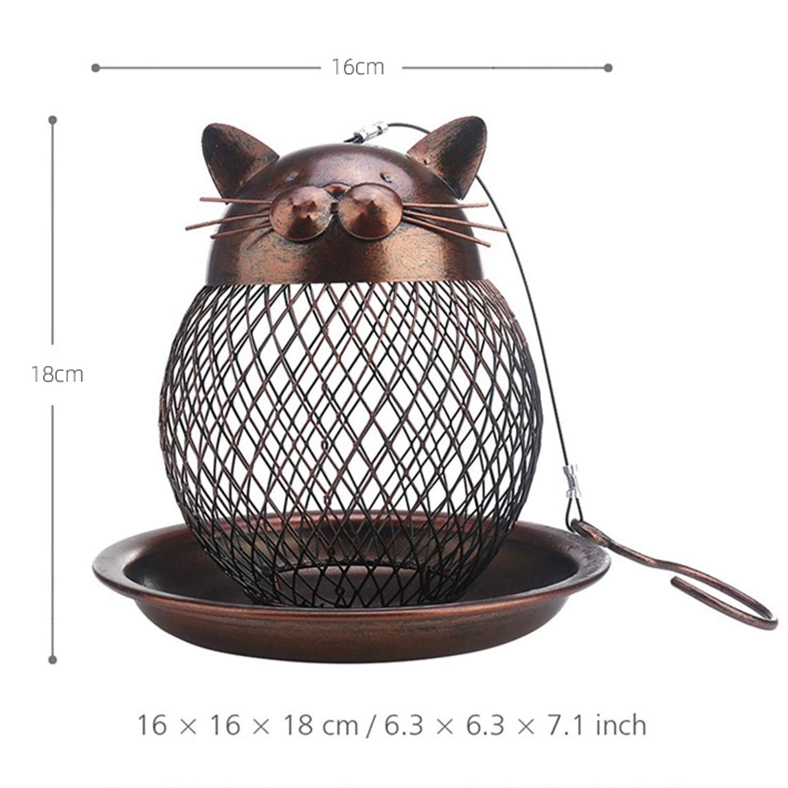 Vogelhaus,Futterhaus für Vögel, Vogelfutterspender mit stabilen Sitzstangen und Schutzdach für Wildvögel,witterungsbeständig und langlebig