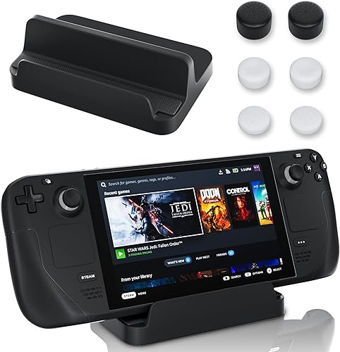 GLDRAM Base de soporte compatible con válvula de vapor 2021, base de soporte negra para cubierta de vapor con 6 tapas de pulgar, base de metal