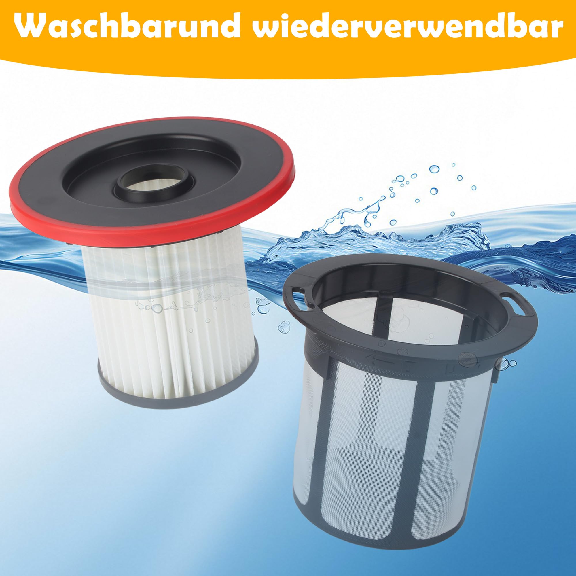 2 Ersatzfilter Für Bosch Unlimited 6 Staubsauger – Inkl. Reinigungsbürste, HEPA, Waschbar