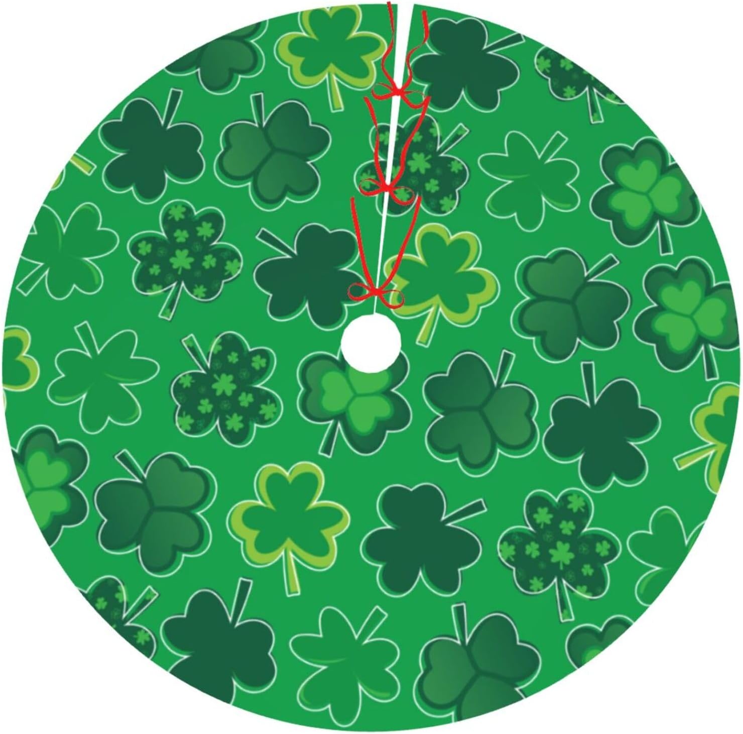 Saint Patrick's Day Clover Cute Green Funny 36 Inch Christmas Tree