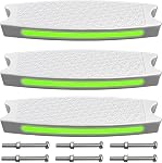18 pool pool ardder Steps Remplacement avec des bandes réfléchissantes - LESIWHOS 3-Pack Piscine en plastique Échelle Rung Étape avec 6 PCS Bouchons en acier inoxydable pour piscines souterraines et au-dessus du sol