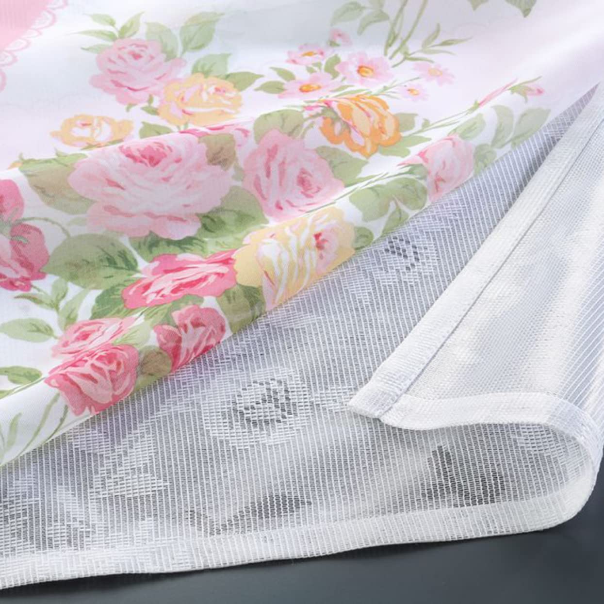 Amazon｜[HZAD01] のれん 姫系 ローズ×ローズのダブルレースのれん 85