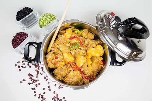 Miniatura 5 de Bene Casa - Olla a presión de acero inoxidable 95 cuartos de galón - Cuenta con sistema de tapa seguro con sello hermético y válvula de liberación