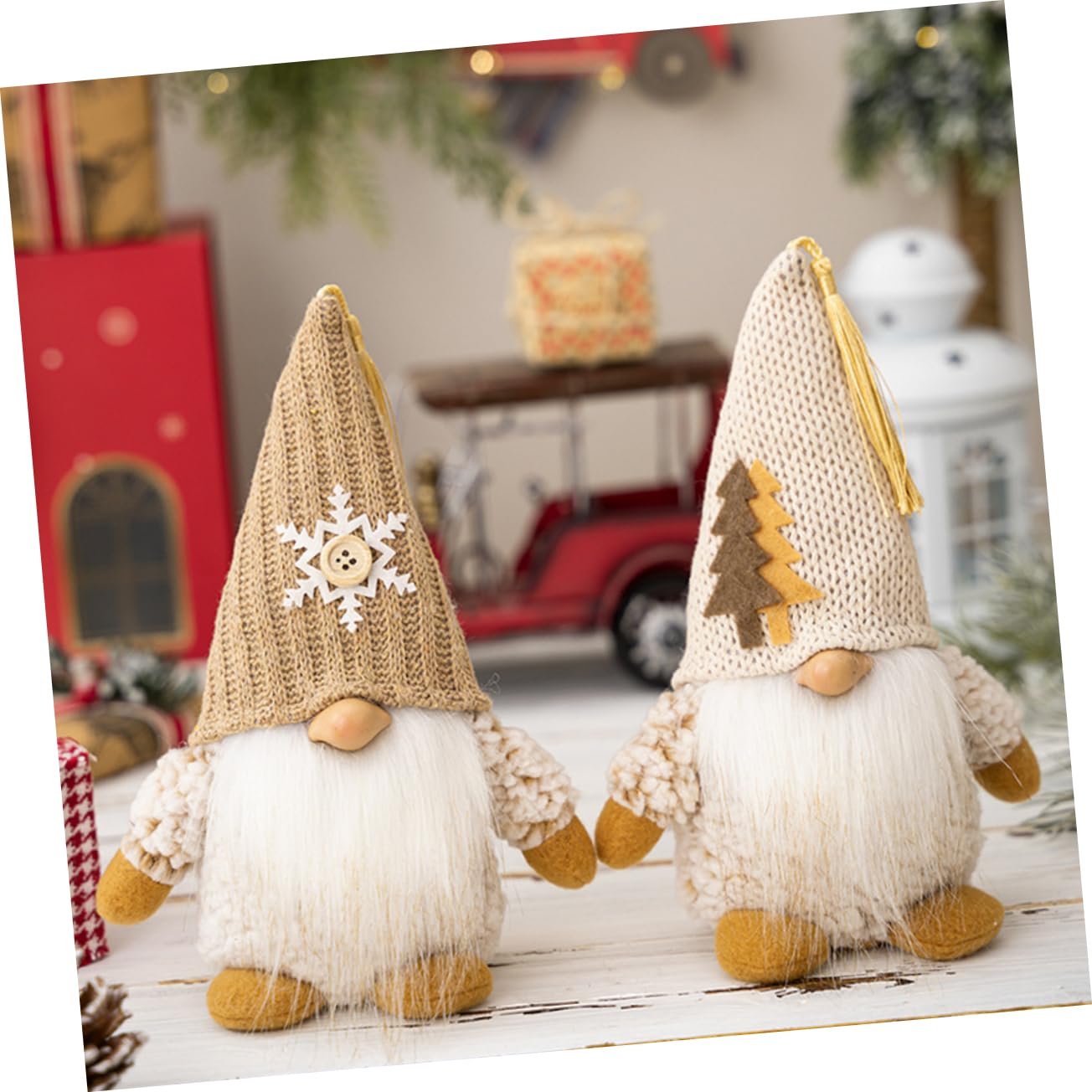 PRETYZOOM 4stücke Weihnachtsgnome Tischdekoration Niedliche GNOME Für Festliche Raumdekoration Für Zuhause Büro Oder Feiern Bringt Wärme Und Ihre Weihnachtszeit
