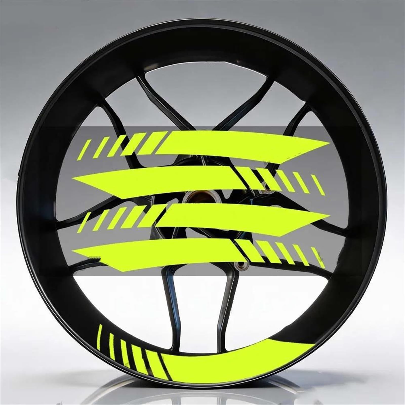 Motorbike Rim Stripe Sticker for BMW Reflective Wheel Sticker Motorcycle 17inch Rim Stripes Inside of Hub Decal(Fluorescent A3)