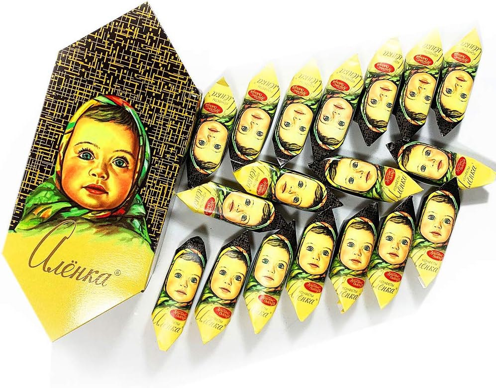 Chocolate Candies Alenka, Russian Classic Gift Box by Red October 454 g | 1 lb