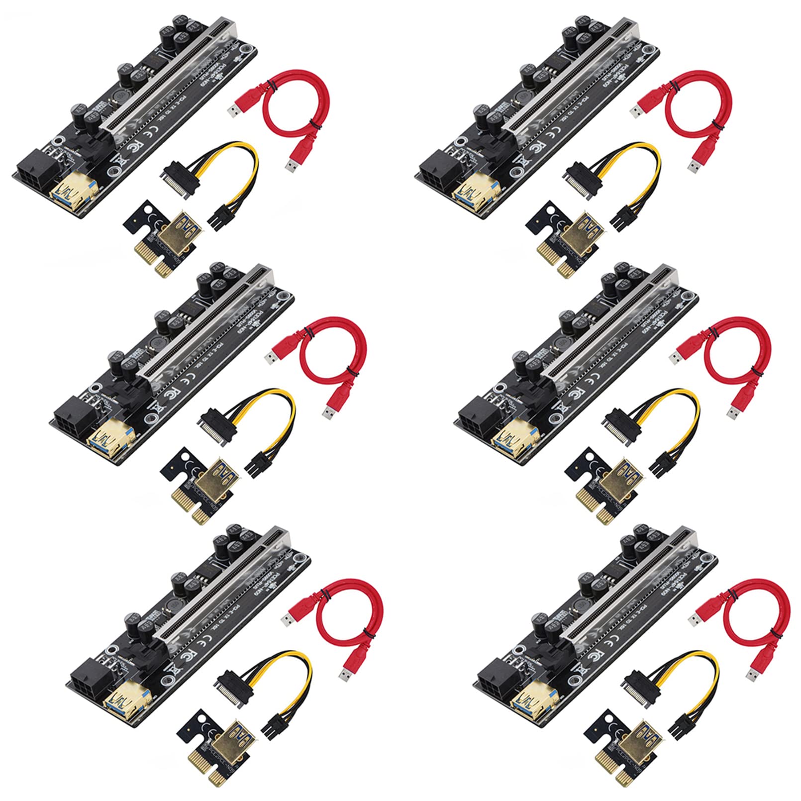 Mining Rig PCI-E 1X To 16X Mining Riser Card With USB 3.0 Cable - Crypto  Mining Adapter For Bitcoin Ethereum PCI-E Riser Card