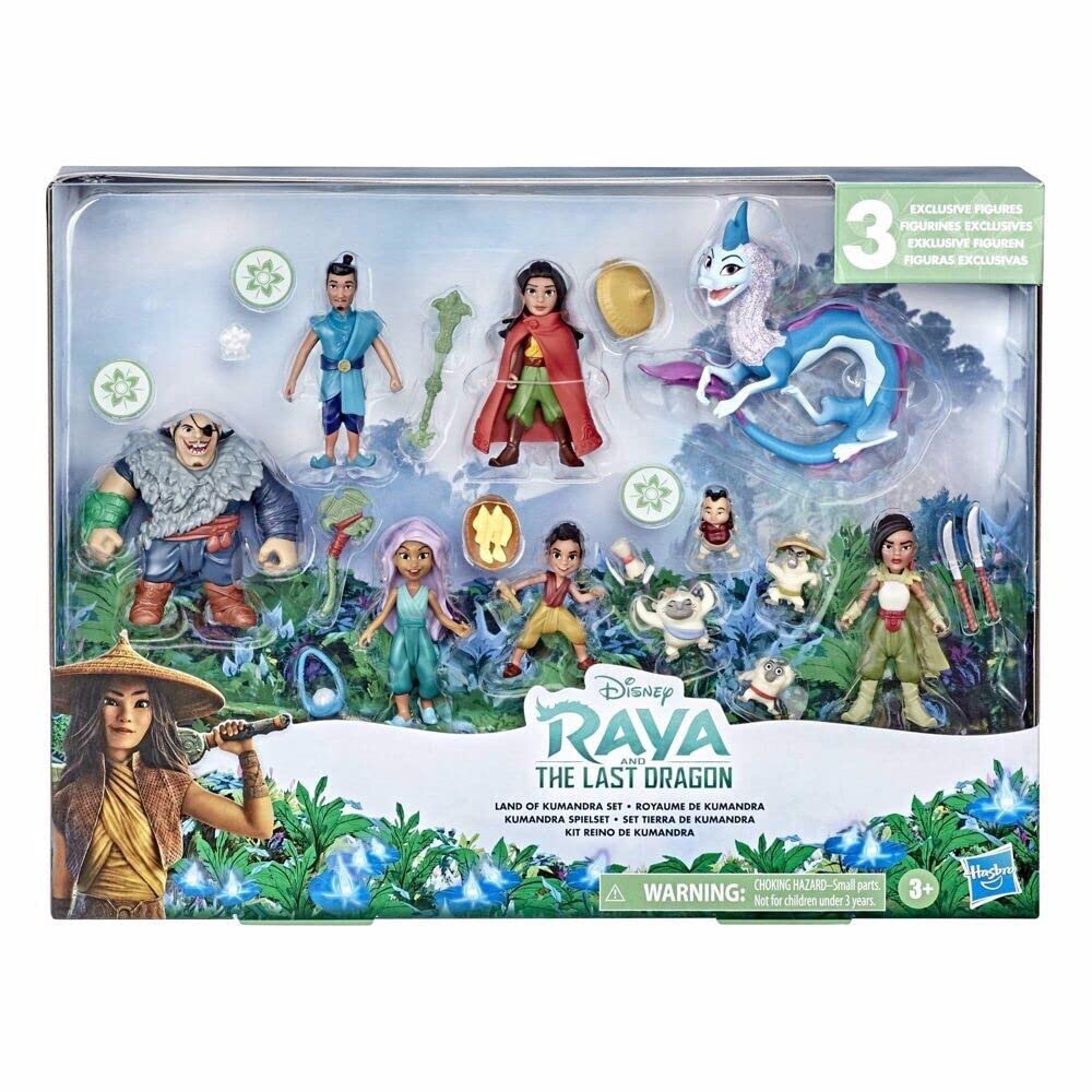 Raya i ostatni smok LAND OF KUMANDRA rzadki specjalny zestaw 11 figurek z filmu DISNEY RAYA I NAJLEPSZY DRAGON