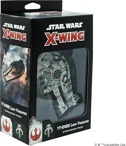 Star Wars X-Wing 2ª edición Juego de miniaturas YT-2400 Paquete de expansión de carga ligera – Juego de estrategia para niños y adultos, a partir de