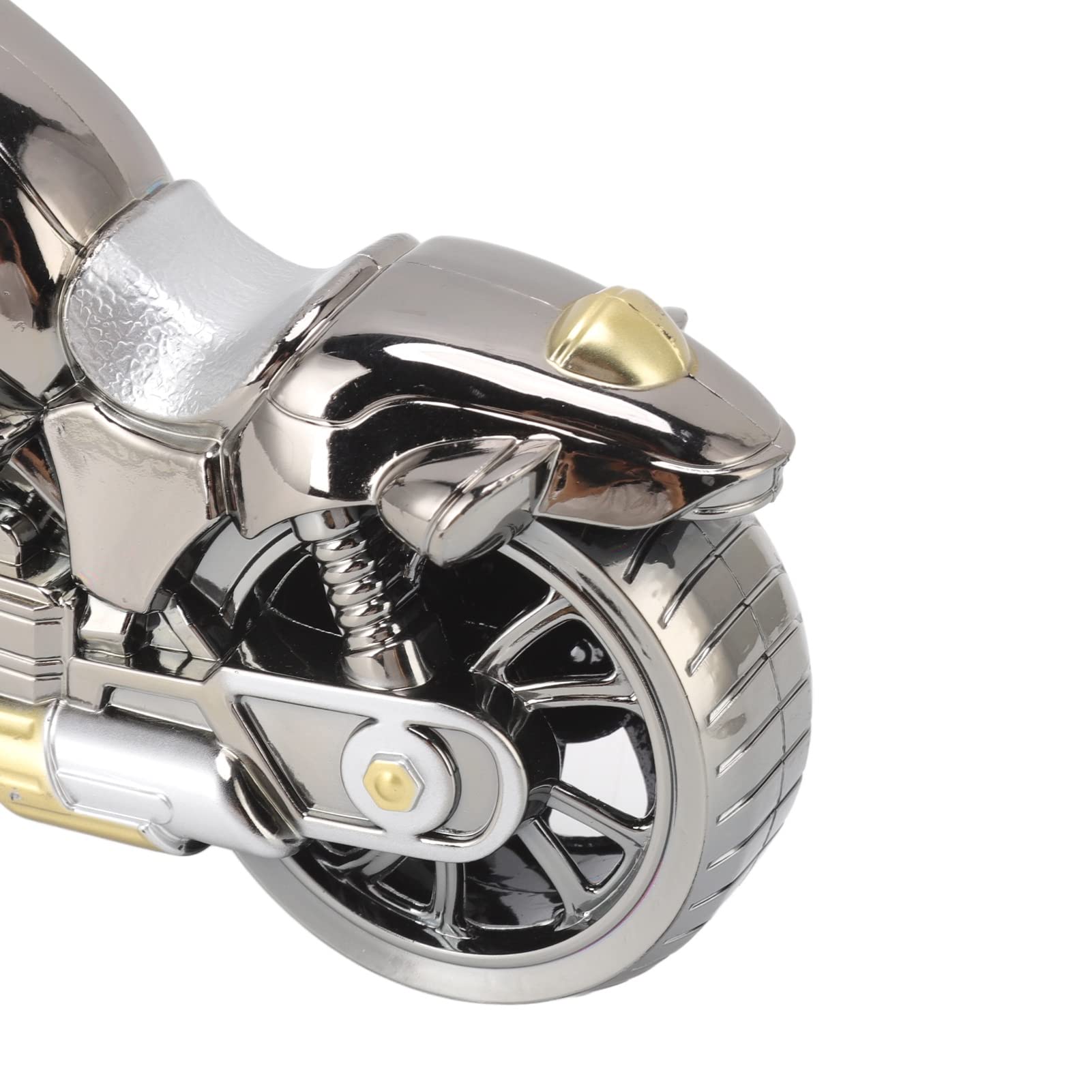 Budzik Motocyklowy w Stylu Retro, Symulacja Rocznika Model Motocykla Budzik, Motocykl Sportowy Wyjątkowy dla Miłośników Motoryzacji Dzieci Chłopcy Mężczyźni (168A Ciemne