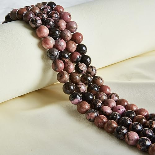 Miniatura 40 de 45 cuentas de turmalina negra de 0.315 pulgadas (0.315 in), cuentas de piedras preciosas naturales redondas sueltas