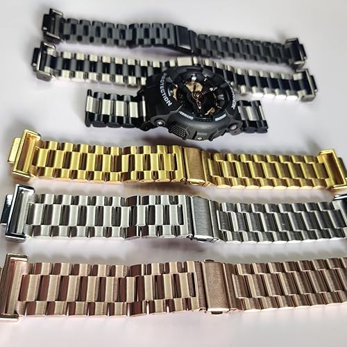 Vista 6 de Bandas de repuesto de correa de metal de acero inoxidable sólido para Casio G-shock DW-5600 GWM-5610 DWE-5600 DW-5305 DW9052 GA-110120 GD-110