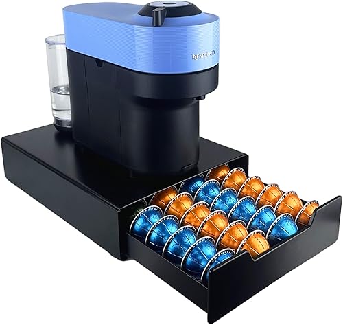 Vista 10 de Soporte para cápsulas de café para K Cup, NespressoOriginal, Dolce Gusto. Organizador de cajones de almacenamiento de cápsulas, dispensador