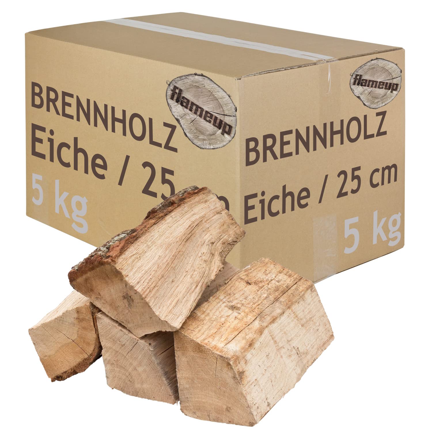 Drewno opałowe, drewno dębowe, do pieca, kominka, paleniska, grilla, w szczapach 25 cm, suszone, 10 kg