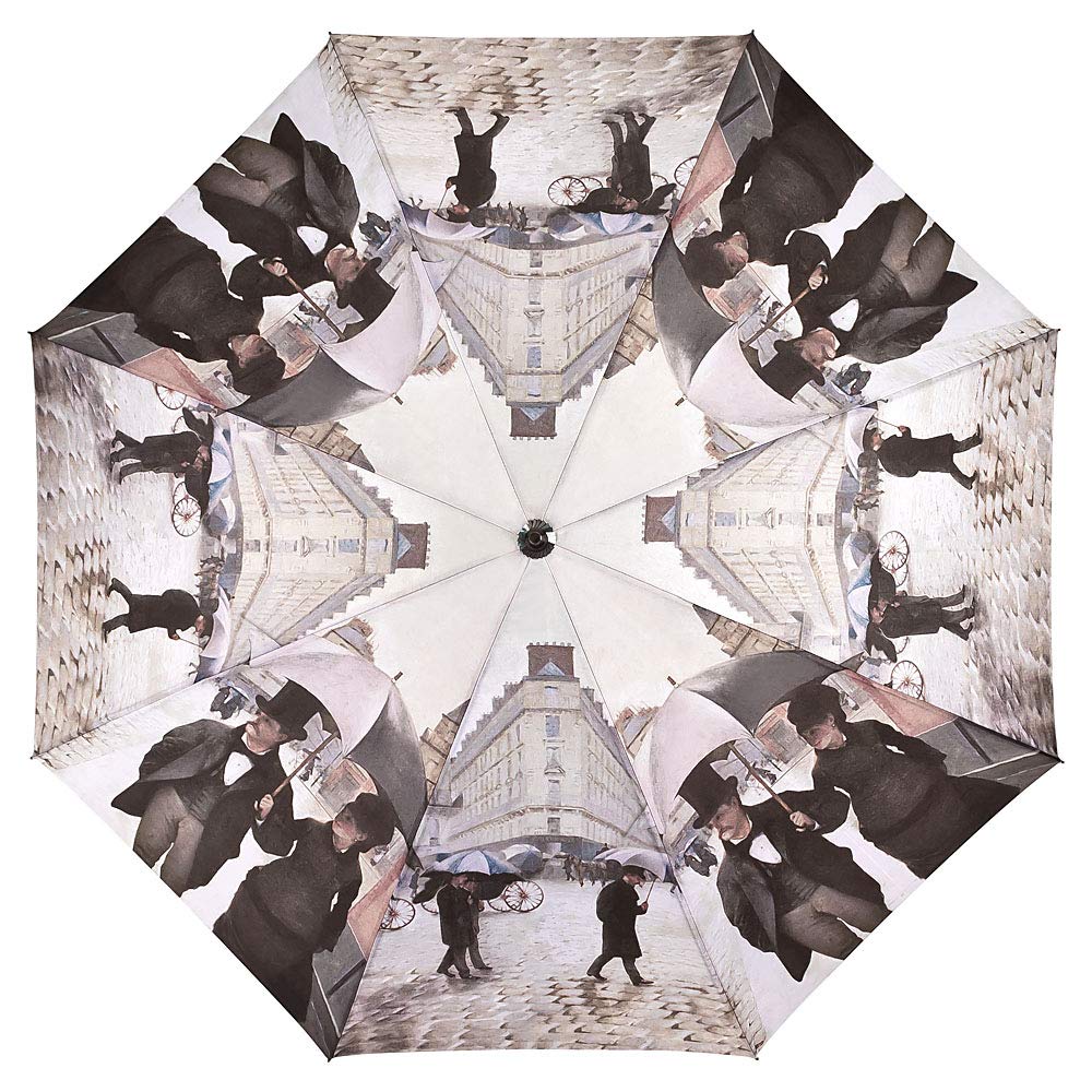 VON LILIENFELD Parasol Gustave Caillebotte Paryż w deszczu Otwarty Automatyczny Parasol Artystyczny Stabilny Wiatroodporny