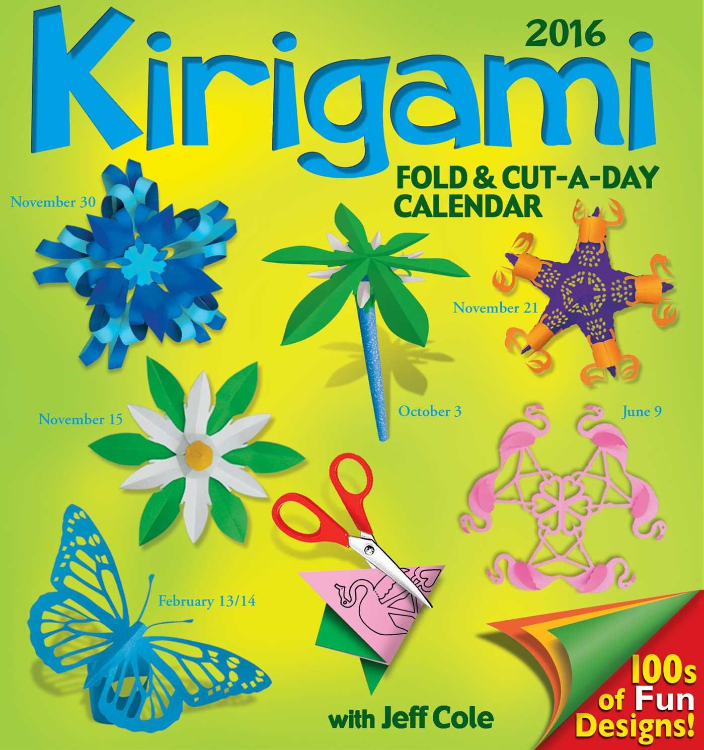 Kirigami Fold & Cutaday 2015 DaytoDay Calendar Cole, Jeff Amazon