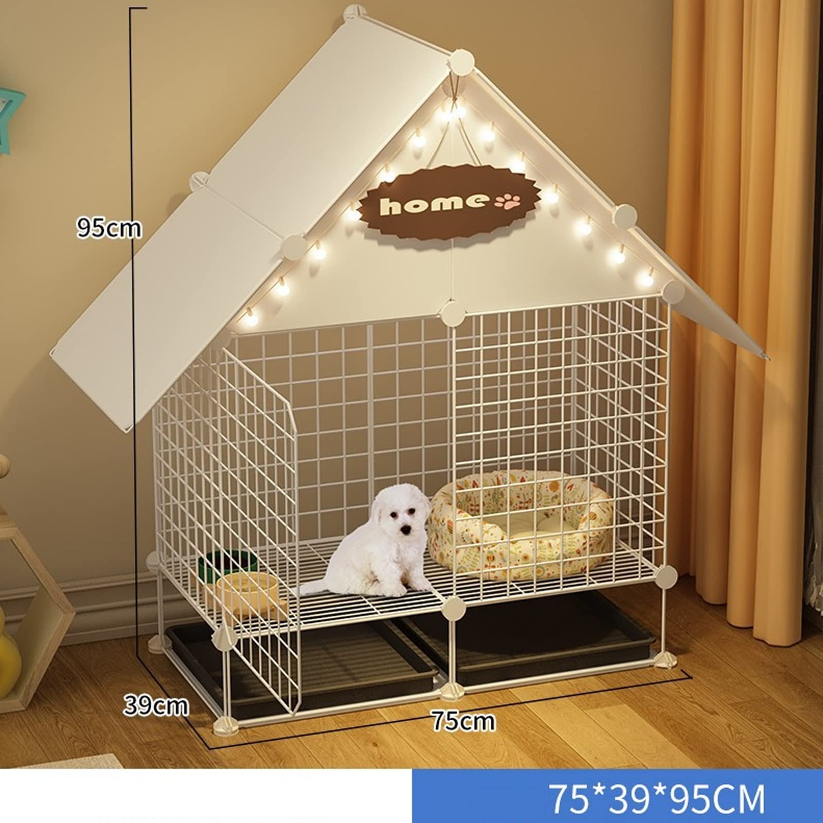 Amazon.co.jp: DIY 折り畳み式犬小屋、屋外耐候性ペット犬小屋