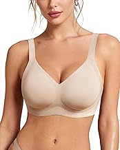 HORISUN Wireless Bras for Women Soft Comfortable No Underwire T Shirt Bra Seamless Full Coverage Bras with Support