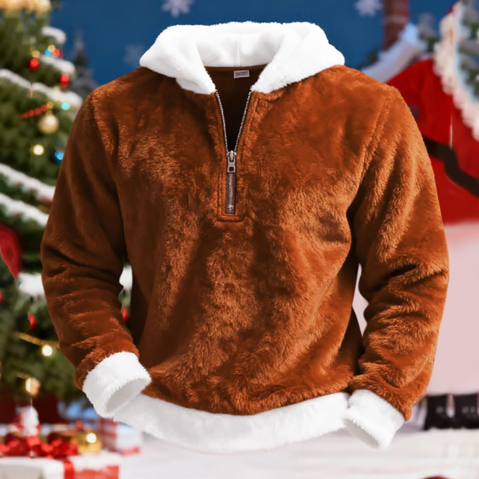 Generisch Sudadera de felpa para hombre, sudadera con capucha para hombre