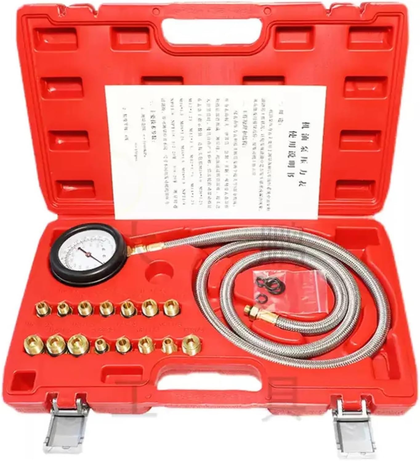 Car Oil Pressure Gauge - Multifunctional Specialist Tool Compatible with Transmission & Electronic Repair Inspection