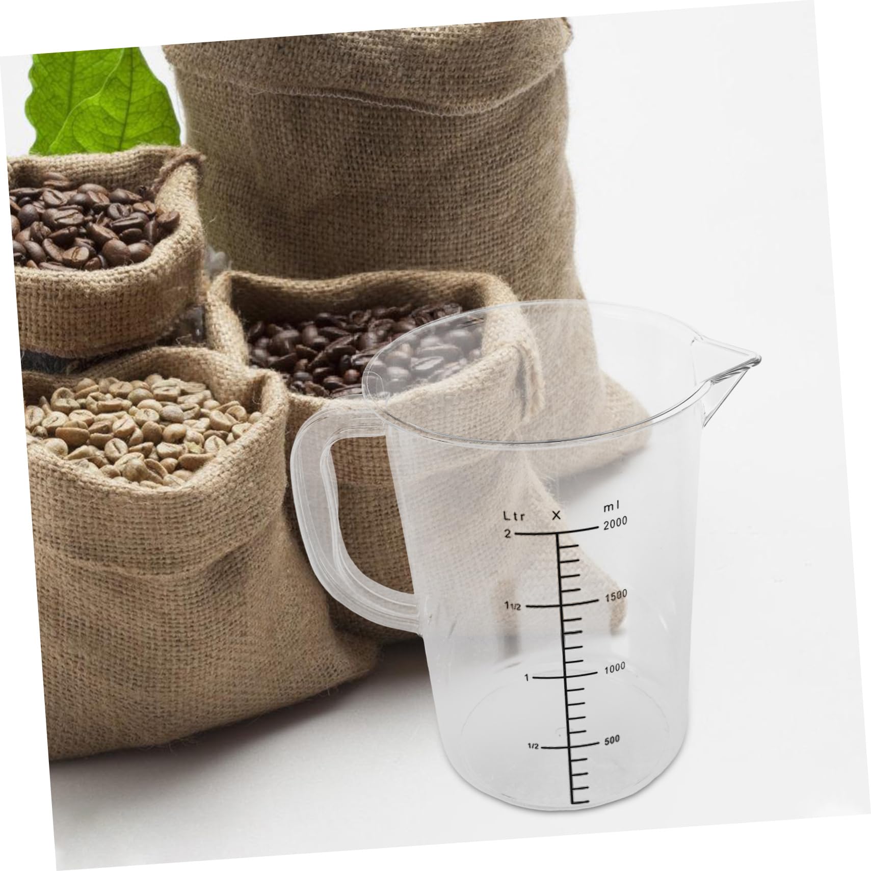 ULTECHNOVO 2piezas Taza Medidora De Líquidos De Gran Capacidad Con Asa Jarra Medidora De Alimentos Para Cocina y Repostería Fácil De Leer y Limpiar