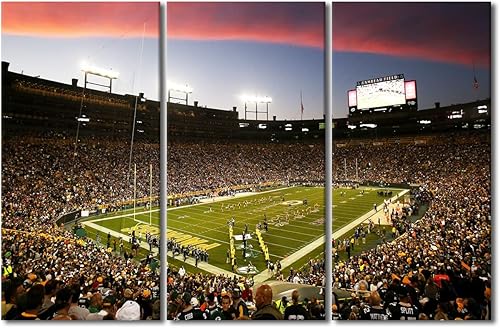 Lienzo decorativo para pared, cuadro de campo Lambeau, Green Bay, Wisconsin, arte de pared de Estados Unidos para decoración de pared del hogar,