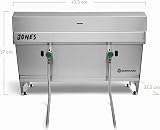 Griglia da Campeggio 2 Bruciatori BURNHARD® 6,4 kW, Sistema FitnFire™, Acciaio Inox, 500°C, Compatta, Leggera, con Multitool, Borsa da Trasporto – JONES Griglia Pieghevole - 3