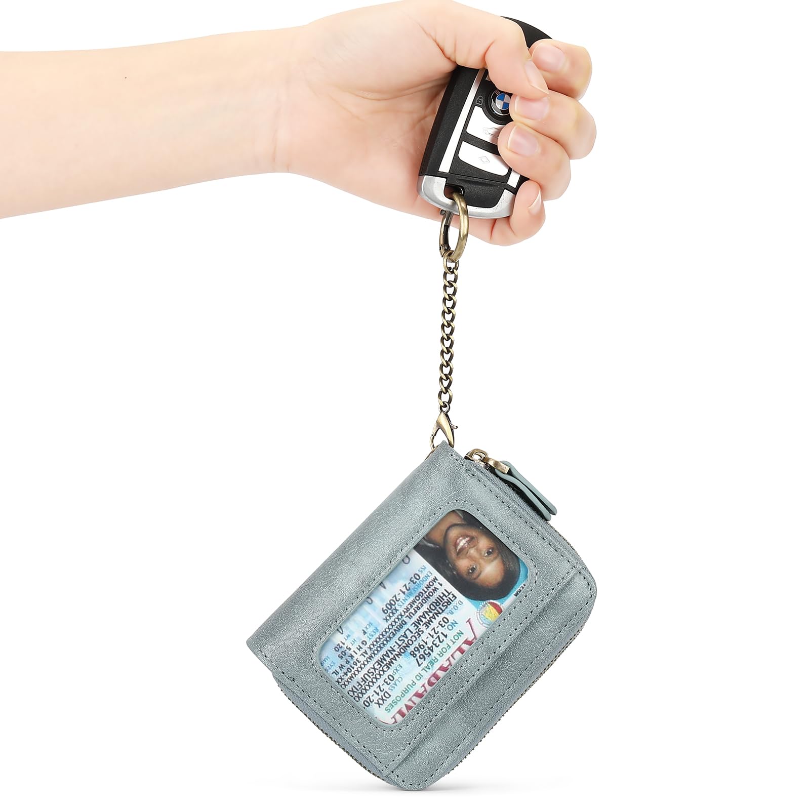 GAEKEAO Monedero Mujer Carteras de Mujer Cartera Pequeña Monedero Tarjetero Mujers RFID Bloqueo Bolsillo con Cremallera Pequeña Billetera Bifold Tarjetero