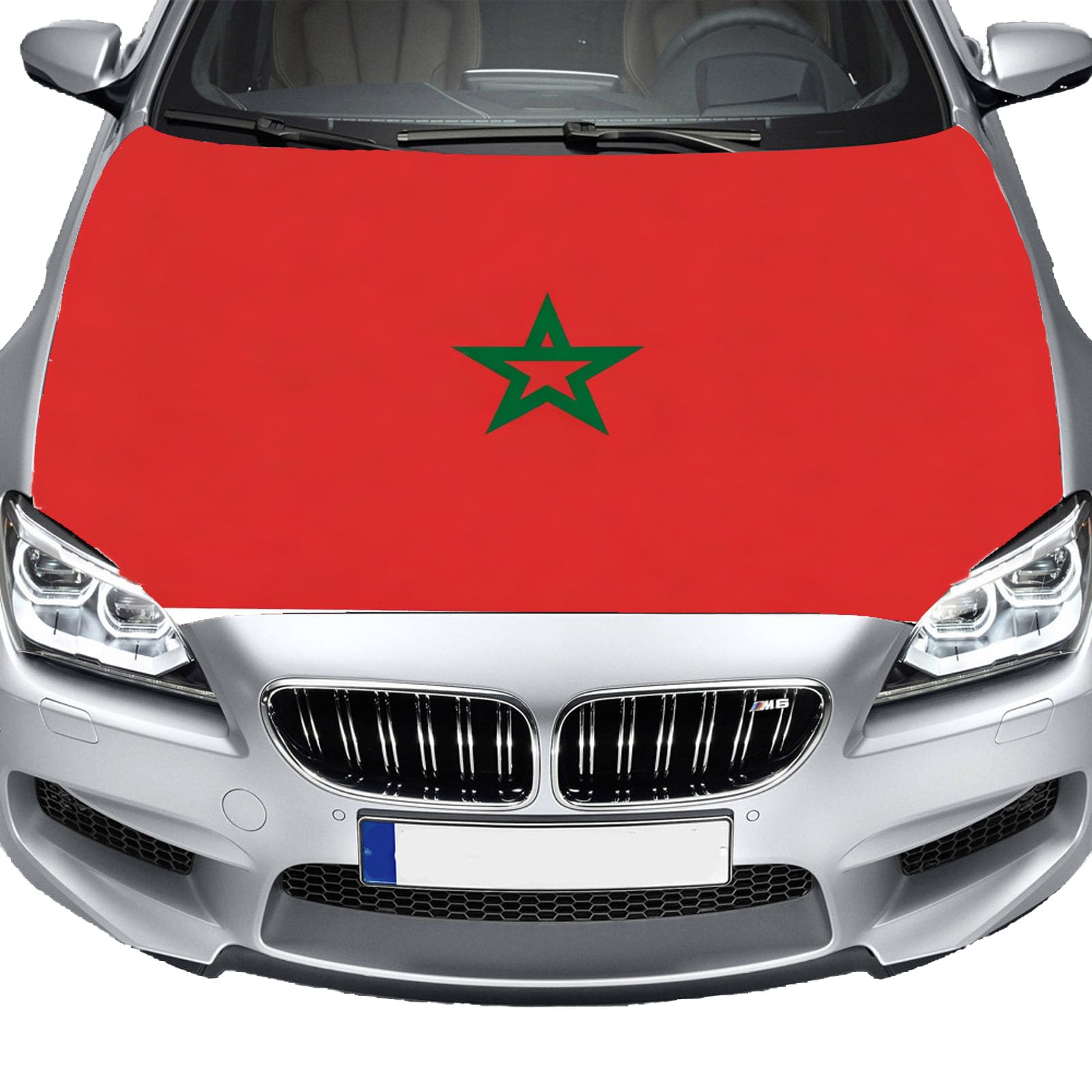 Bandiera del cofano Marocco lavabile per tifosi mondiali parata feste patriottiche