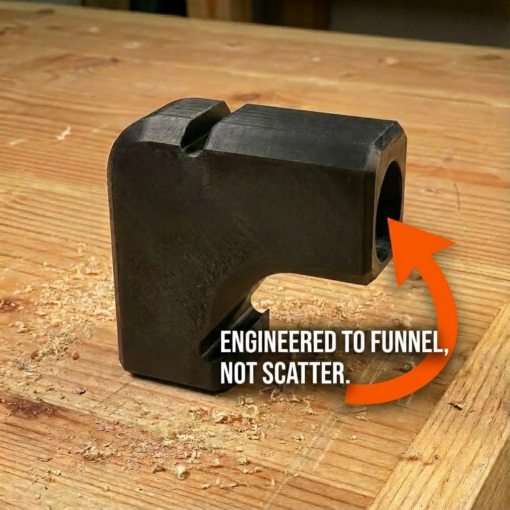 Shop Vac Hose Adapter, Compatible with DeWALT DWE7485 & DW745 Table Saw | Improves Dust Capture for a Cleaner Workshop