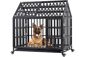 Smonter Heavy Duty Strong Metal Dog Cage