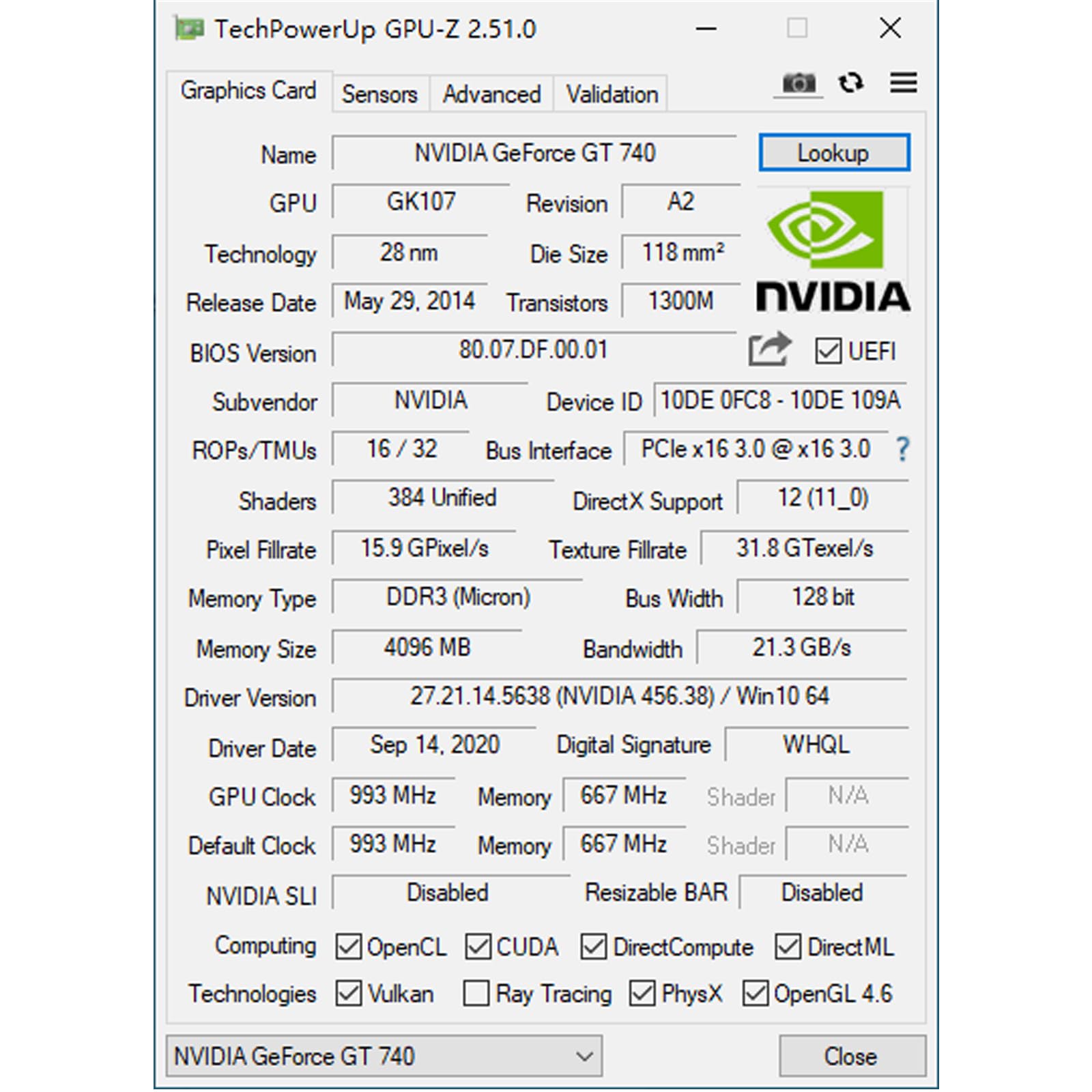 Amazon.com: GeForce GT 740 4G DDR3 Low Profile Graphics Card, PCI