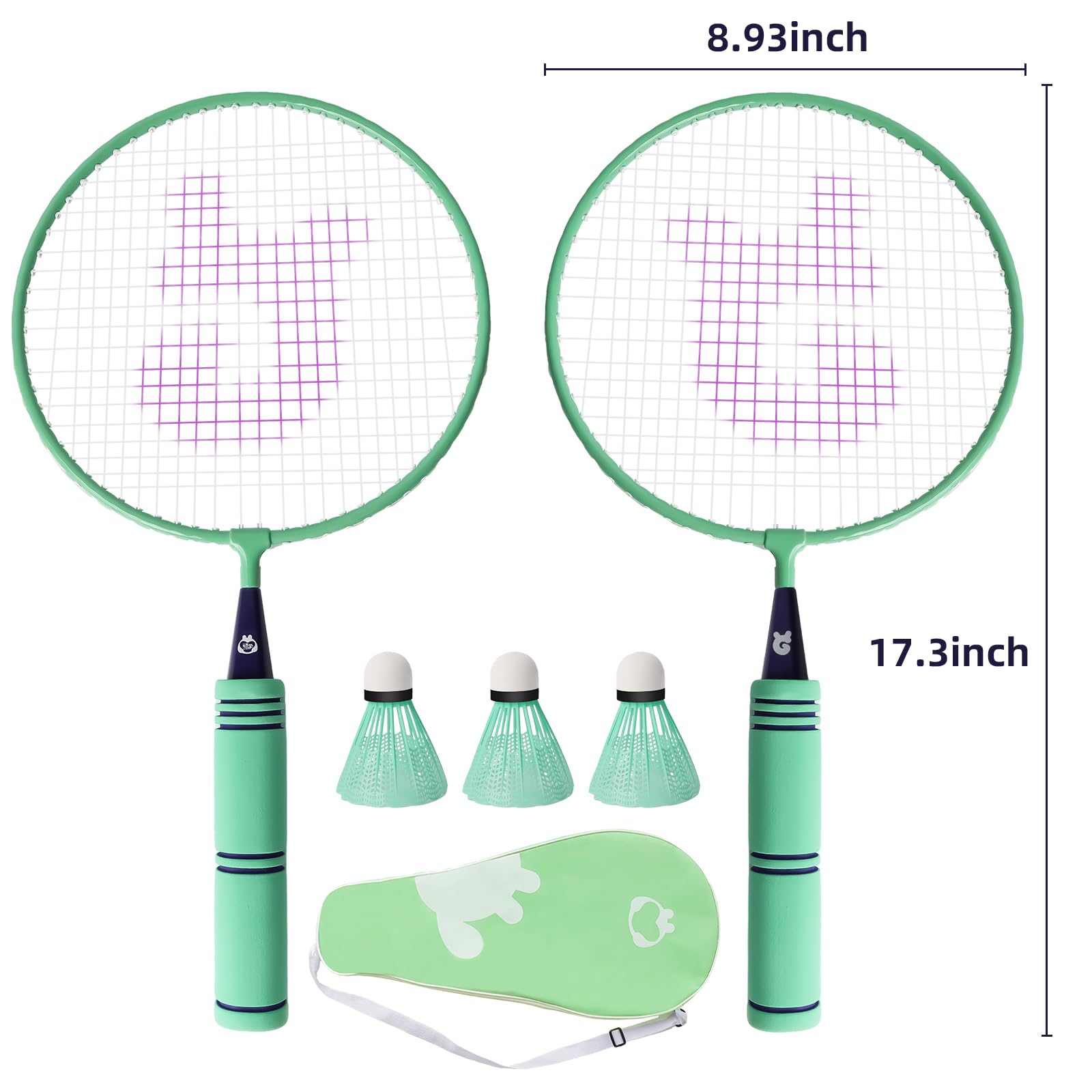 Ensemble de raquettes de tennis et de badminton pour enfant