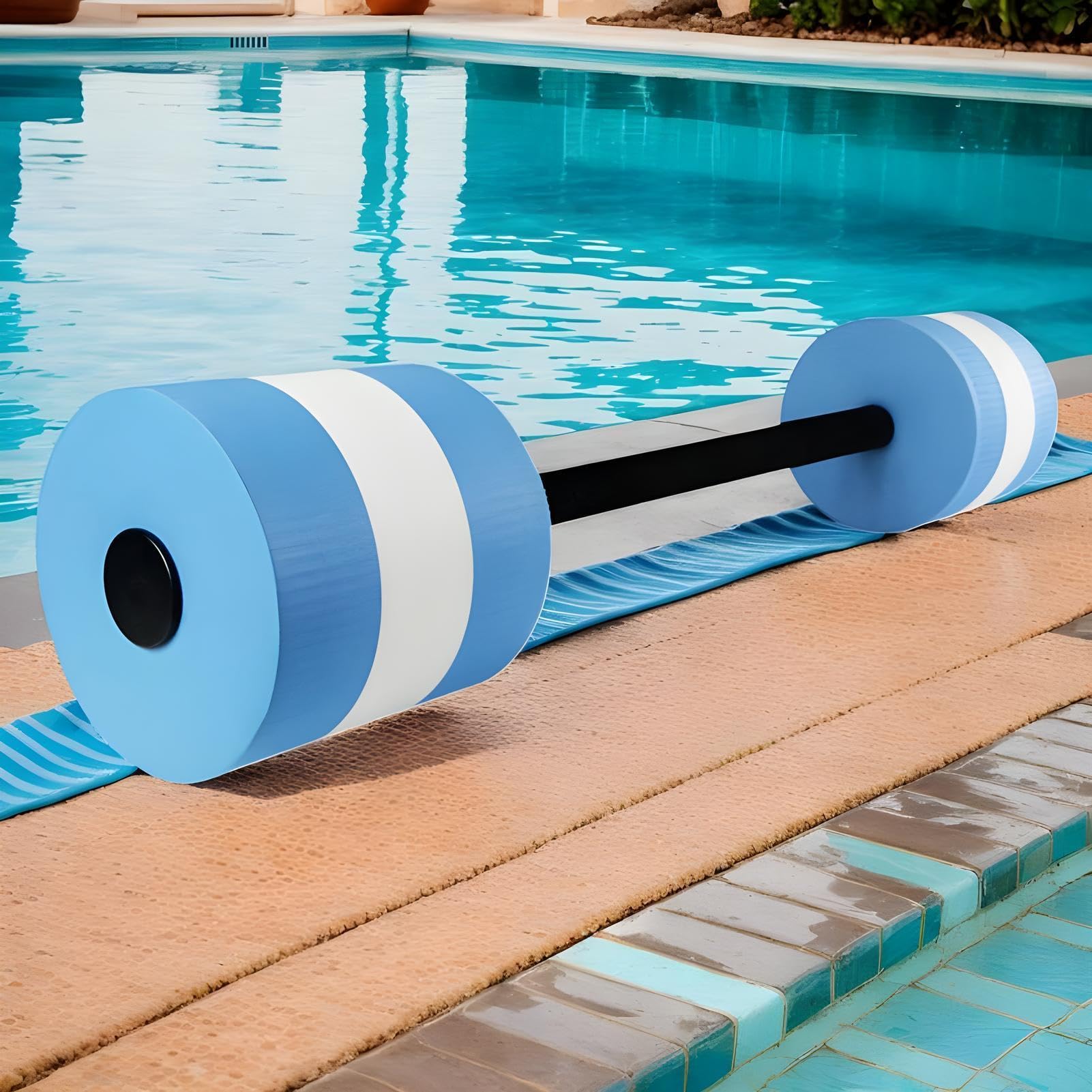 Materiał | Lekkie drążki treningowe - Hantle piankowe do basenu, sprzęt do ćwiczeń | Do jogi Fitness Recovery po porodzie