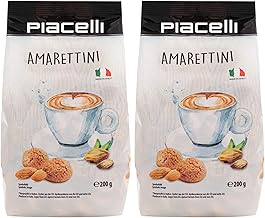 Piacelli Amaretti Biscuits - Pack of 2 (2x200g)
