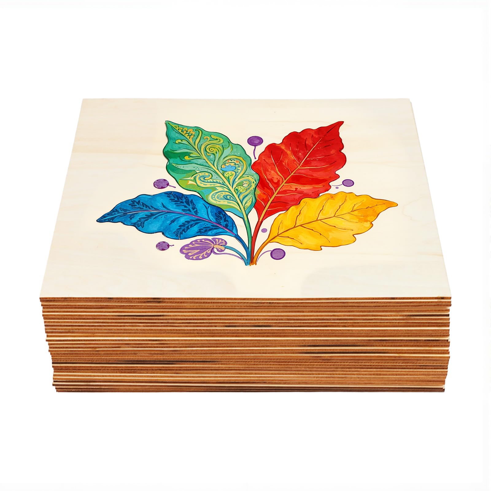 30 pannelli in legno di larice, 30 x 30 cm, con venature chiare, per lavorazione laser, artigianato, kit di costruzione in legno, modellismo