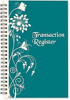 Side Spiral Bound Floral Filigree Checkbook/Transaction Register