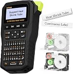 SUPVAN G15M Mini Portable Label Maker Machine with Heat Shrink Tube, Rechargeable 1200mAh Battery Thermal Transfer Printer, Compatible with Multi-Type Label, Home, Garage, Office & Outdoor