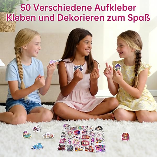 Mitgebsel Kindergeburtstag Gastgeschenke, 82pcs Hunter-Anime Design Mitbringsel Set mit Geschenktüten Schnapparmbänder Schlüsselanhänger Aufkleber, Party Kleine Geschenke & Give Aways für Mädchen - 4