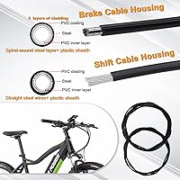 Vista 2 de Cortador de alambre de acero inoxidable, kit de carcasa de cable de cambio y freno de bicicleta, línea de transmisión de bicicleta estándar