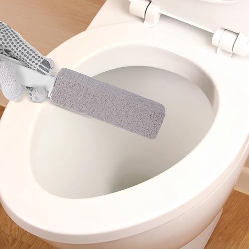 Miniatura 4 de Yolev Paquete de 12 piedras pómez para inodoro con asa, limpiador de cuencos de piedra pómez para limpieza de inodoros, bañeras, parrillas,