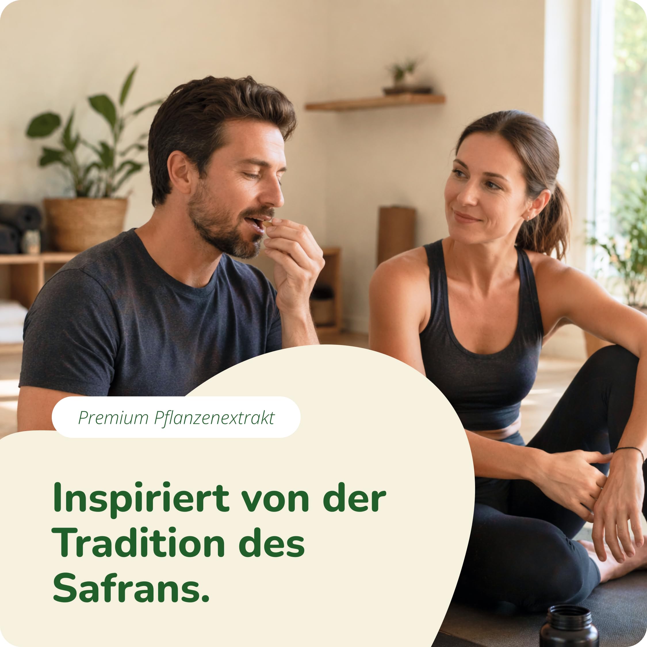 Vegavero Safran Kapseln hochdosiert 120 Stück - 30 mg Safran Extrakt mit AFFRON® aus Spanien - standardisiert auf 3,5% Lepticrosalide - Vegan, ohne Zusatzstoffe