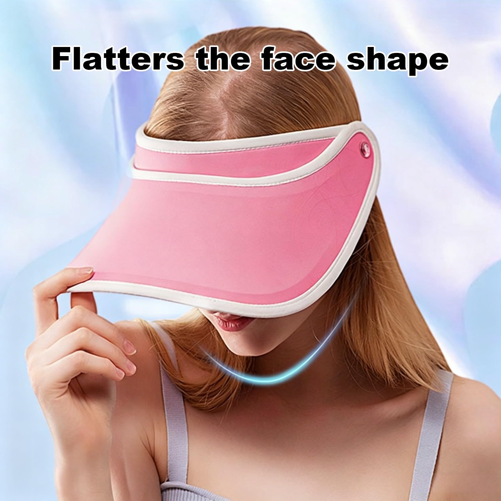 Visera Solar Transpirable Que Absorbe La Humedad, Visera Deportiva for Mujer, Ajuste Ligero y Ajustable