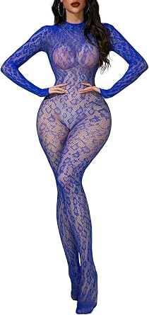 Buitifo Women Sexy Hollow Out Fishnet Bodysuit Lingerie Body Stocking Nightwear