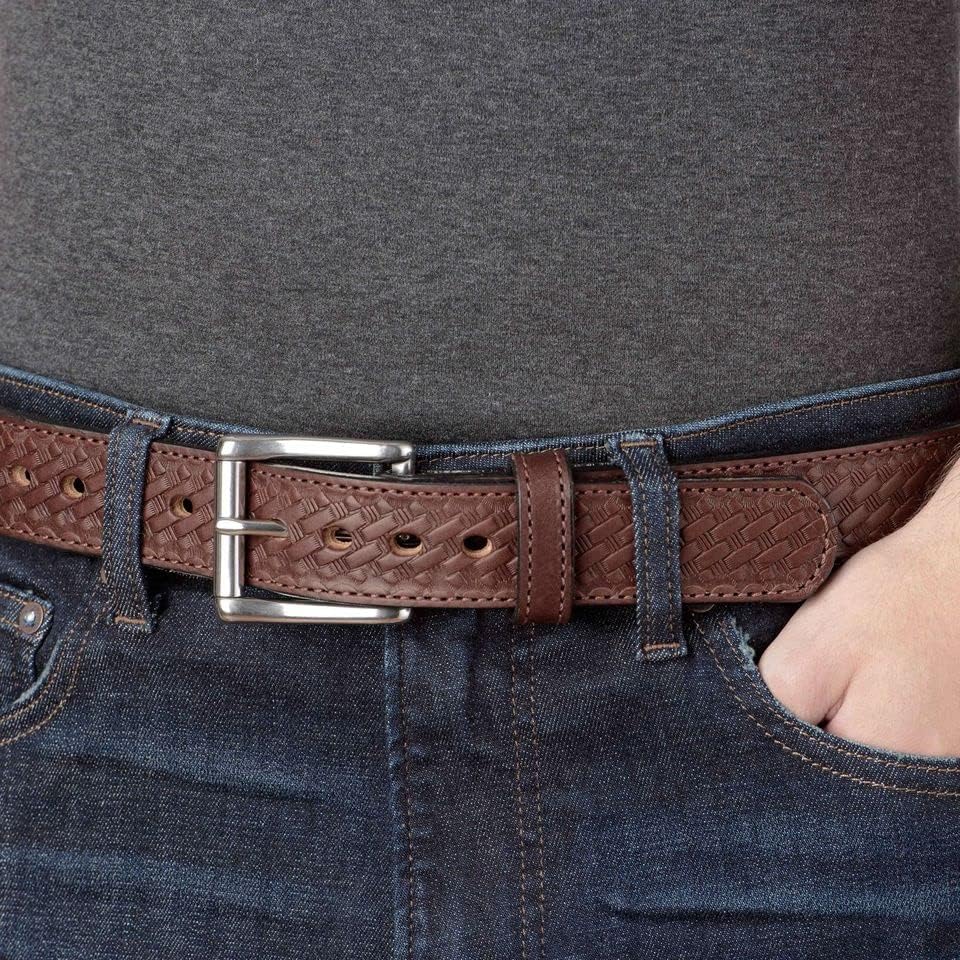 Bullhide Belts Mens Leather Belt for Casual Dress, 1.50" Wide 1.50" Wide - Image 4