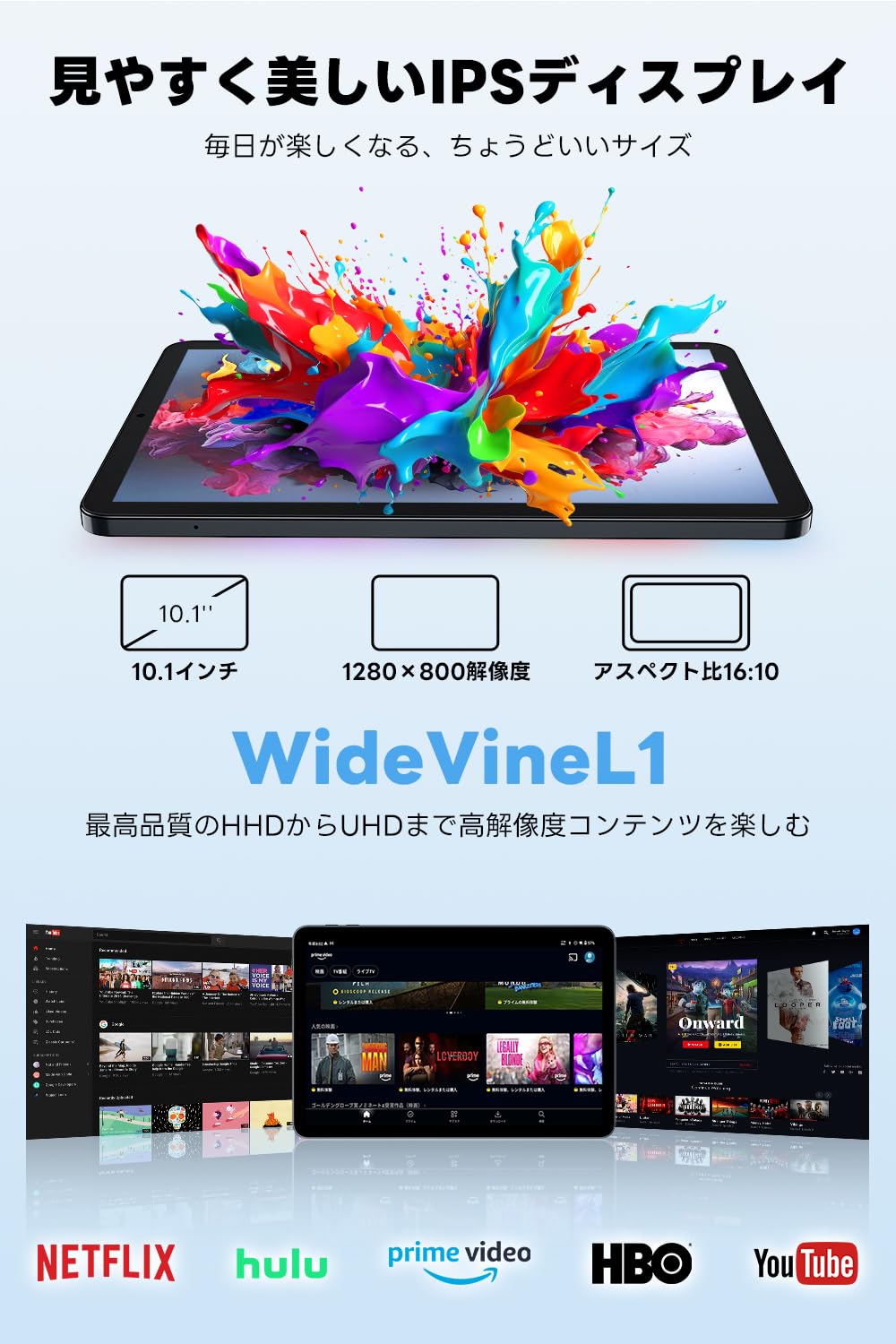 Amazon.co.jp: Android 15 タブレット【 10.1インチ大画面＆AI最適化OS