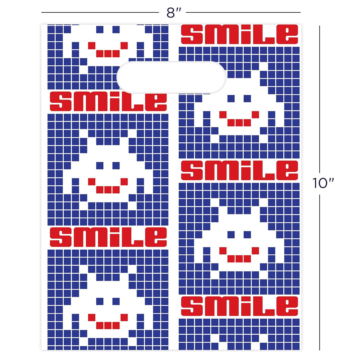 Smile Invaders Dental Giveaway Bags, 8" x 10", 100 Pack