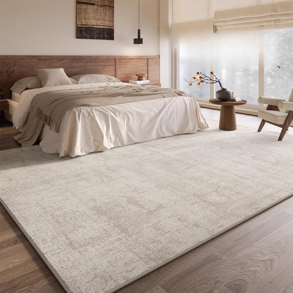 Tapis de salon style français 80x120 cm épais et lavable pour chambre